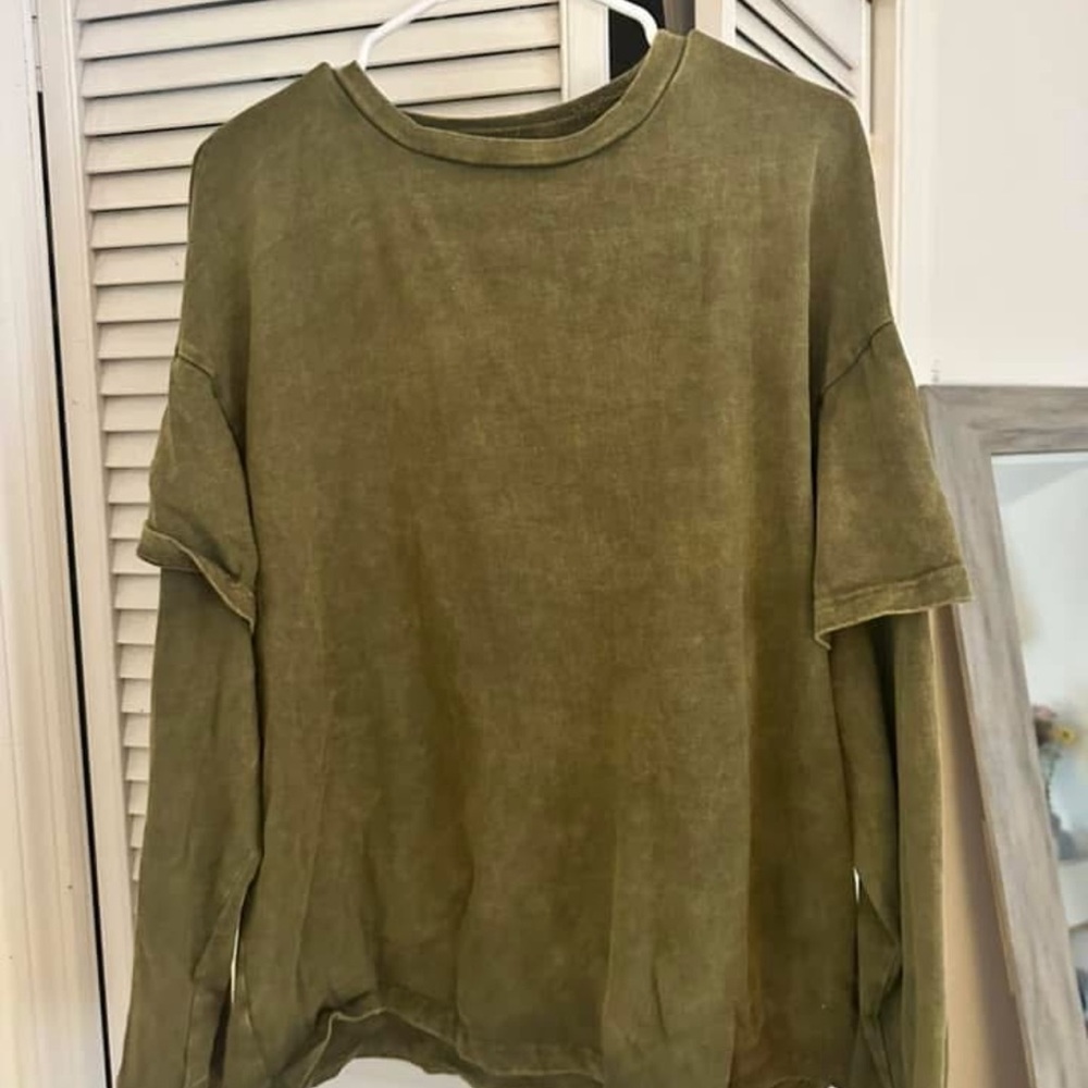 Olive Green Men's Shirt